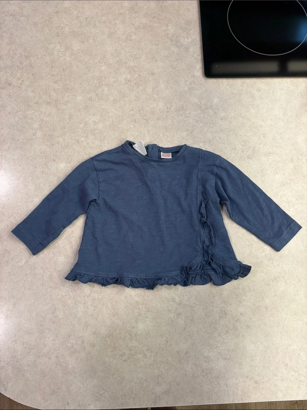 Zara ruffle long sleeve shirt